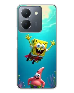 Чехол для Vivo S30 с картинкой «Спанч Боб под водой»