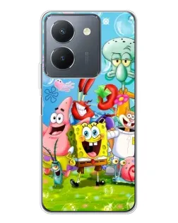 Чехол для Vivo S30 с картинкой «Губка Боб и друзья»