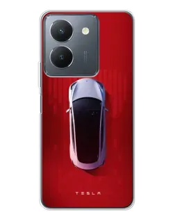 Чехол для Vivo S30 с картинкой «Tesla Top View»