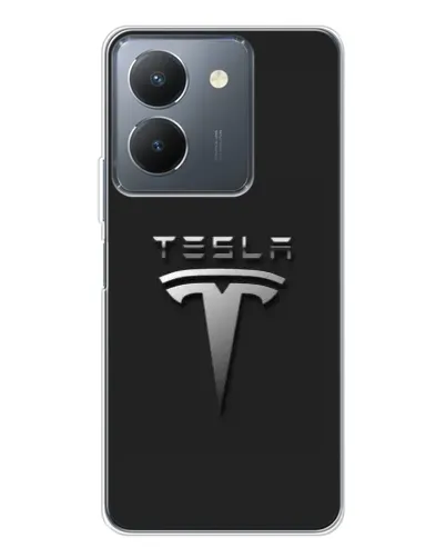 Чехол для Vivo S30 с картинкой «Стальной логотип Tesla» Чехол для Vivo S30 с картинкой «Стальной логотип Tesla»