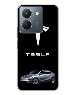Чехол для Vivo S30 с картинкой «Tesla Model Y»