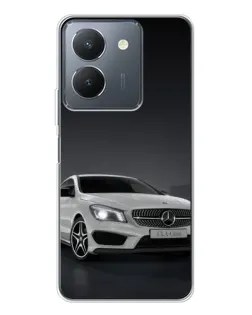 Чехол для Vivo S30 с картинкой «Mercedes AMG GT Silver»