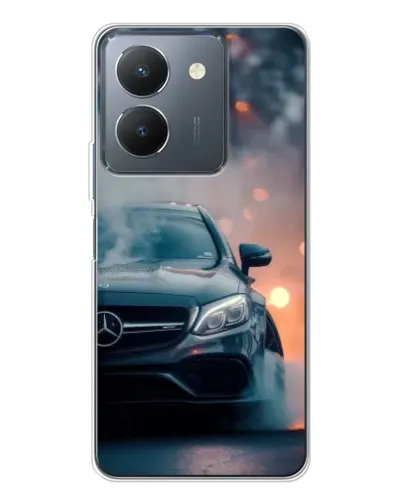 Чехол для Vivo S30 с картинкой «Mercedes — ночной город»