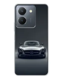 Чехол для Vivo S30 с картинкой «Mercedes на черном»