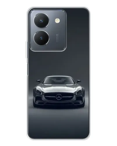 Чехол для Vivo S30 с картинкой «Mercedes на черном»