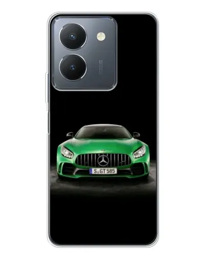Чехол для Vivo S30 с картинкой «Mercedes — неоновый лого»