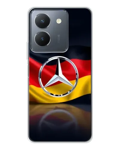 Чехол для Vivo S30 с картинкой «Mercedes — флаг Германии»