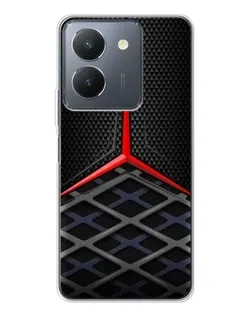 Чехол для Vivo S30 с картинкой «Mercedes Carbon Grid»