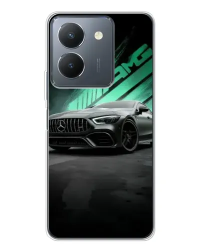 Чехол для Vivo S30 с картинкой «Темный Mercedes AMG»