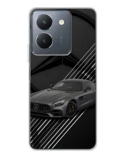 Чехол для Vivo S30 с картинкой «Mercedes AMG — графика»