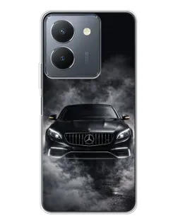 Чехол для Vivo S30 с картинкой «Mercedes в дыму»
