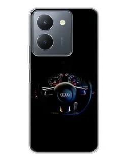 Чохол для Vivo S30 з картинкою «Салон Audi — кермо»