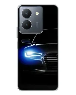 Чехол для Vivo S30 с картинкой «Неоновый взгляд Audi»