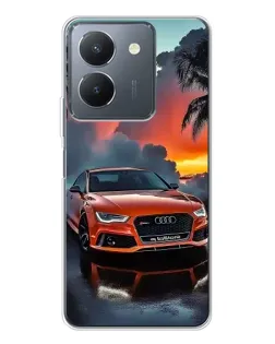 Чехол для Vivo S30 с картинкой «Audi — закат»