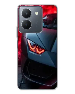 Чехол для Vivo S30 с картинкой «Lamborghini красное сияние»