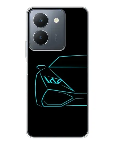 Чехол для Vivo S30 с картинкой «Голубой силуэт Lamborghini» Чехол для Vivo S30 с картинкой «Голубой силуэт Lamborghini»