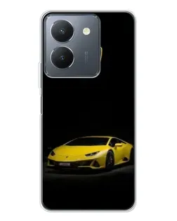 Чехол для Vivo S30 с картинкой «Lamborghini желтый акцент»