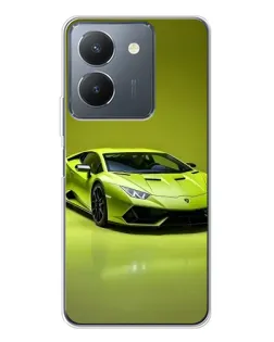 Чехол для Vivo S30 с картинкой «Салатовый Lamborghini Huracan»