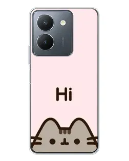 Чехол для Vivo S30 с картинкой «Пушин говорит Hi» Чехол для Vivo S30 с картинкой «Пушин говорит Hi»