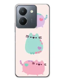 Чехол для Vivo S30 с картинкой «Pusheen трио» Чехол для Vivo S30 с картинкой «Pusheen трио»