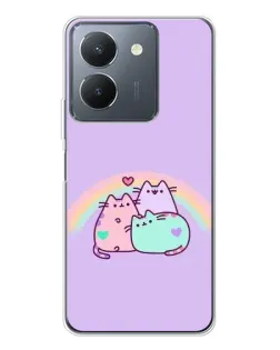 Чехол для Vivo S30 с картинкой «Радужные Пушины»