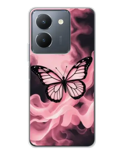 Чехол для Vivo S30 с картинкой «Бабочка в дыму»