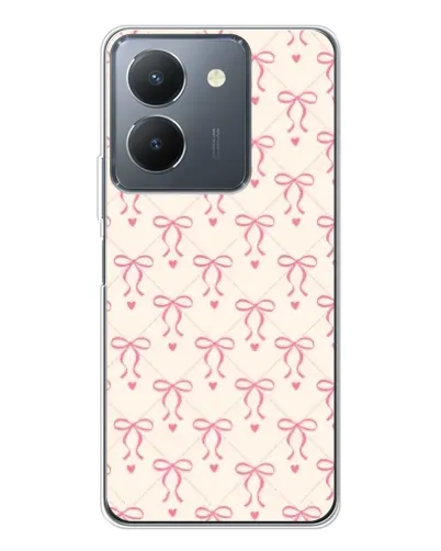 Чехол для Vivo S30 с картинкой «Розовые бантики Coquette»