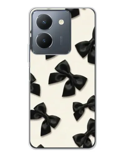 Чехол для Vivo S30 с картинкой «Черные бантики»