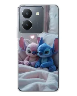 Чехол для Vivo S30 с картинкой «Плюшевые Стич Ангел»