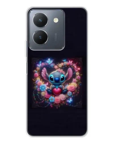 Чехол для Vivo S30 с картинкой «Stitch в цветах» Чехол для Vivo S30 с картинкой «Stitch в цветах»
