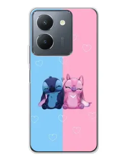 Чехол для Vivo S30 с картинкой «Stitch и Angel Love»
