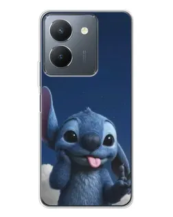 Чехол для Vivo S30 с картинкой «Стич в облаках»