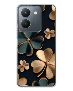 Чехол для Vivo S30 с картинкой «Клевер в золоте»