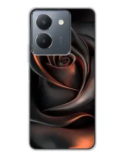 Чехол для Vivo S30 с картинкой «Шелковая черная роза»
