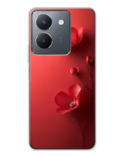 Чехол для Vivo S30 с картинкой «Маковые соцветия»