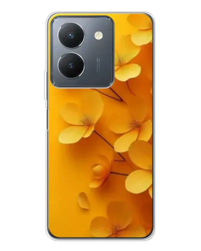 Чехол для Vivo S30 с картинкой «Золотые лепестки»