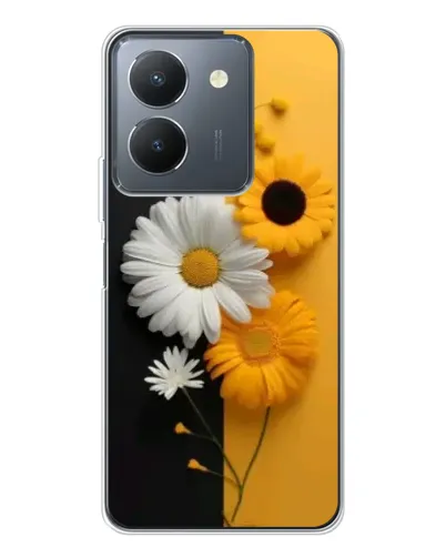 Чехол для Vivo S30 с картинкой «Подсолнух и ромашка»
