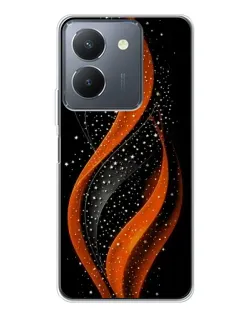 Чехол для Vivo S30 с картинкой «Огненная звездная волна»