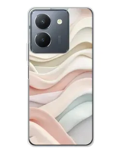 Чехол для Vivo S30 с картинкой «Пастельные нежные волны»