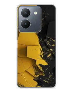 Чехол для Vivo S30 с картинкой «Золотые осколки геометрии»