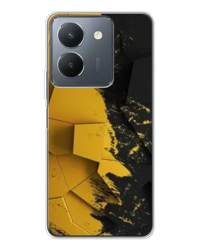 Чехол для Vivo S30 с картинкой «Золотые осколки геометрии»
