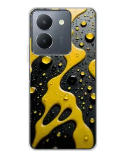 Чехол для Vivo S30 с картинкой «Жидкое желтое золото»