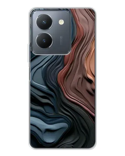 Чехол для Vivo S30 с картинкой «Цветные волны каньона»