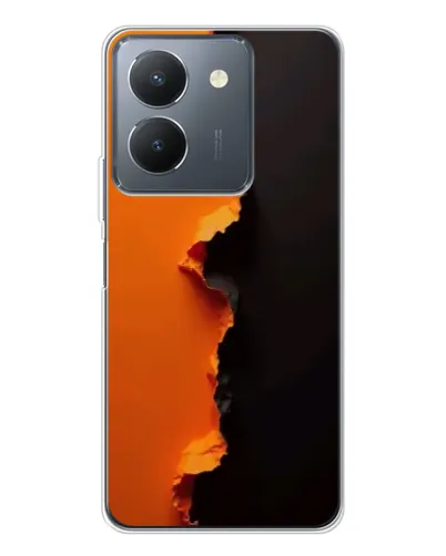 Чехол для Vivo S30 с картинкой «Оранжевый разлом»