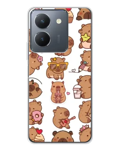 Чехол для Vivo S30 с картинкой «Стикерпак с капибарами» Чехол для Vivo S30 с картинкой «Стикерпак с капибарами»