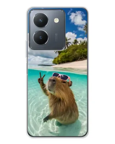 Чехол для Vivo S30 с картинкой «Капибара на море» Чехол для Vivo S30 с картинкой «Капибара на море»