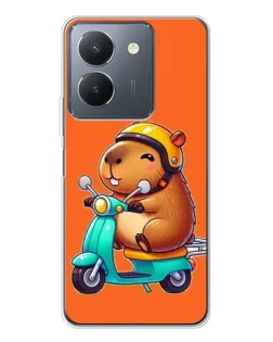 Чехол для Vivo S30 с картинкой «Капибара на скутере» Чехол для Vivo S30 с картинкой «Капибара на скутере»