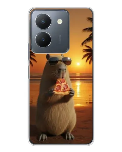 Чехол для Vivo S30 с картинкой «Капибара с пиццей» Чехол для Vivo S30 с картинкой «Капибара с пиццей»