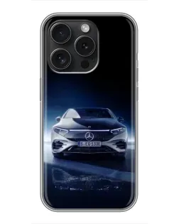 Чехол для Vivo S60 с картинкой «Ночной Mercedes EQ»