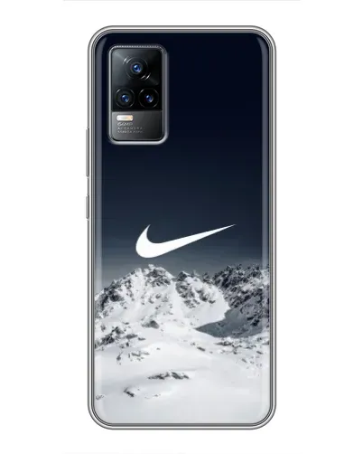 Чехол для Vivo S9 с картинкой «Nike — зимние горы»